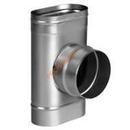 Тройник Вулкан VOR 90° 120x240 с патрубком D150