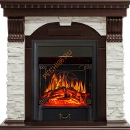 Электрокамин Royal Flame Dublin Темный дуб с очагом Majestic FX