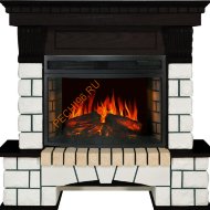 Электрокамин Royal Flame Pierre Luxe венге/белый с очагом Dioramic 25 LED FX