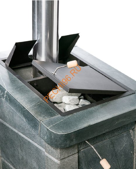 Печь банная Сударушка Семейная РК сталь серпентинит Бархат без фасок