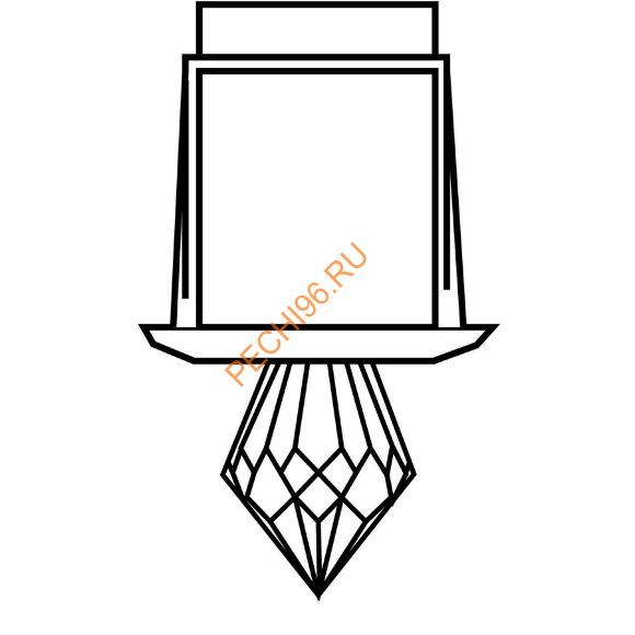 Светильник-кристалл HARVIA для паровой бани ZVK-533