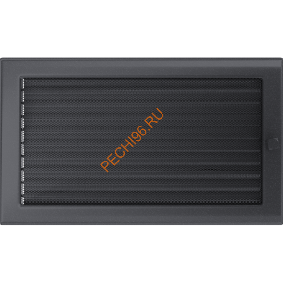 Вентиляционная решетка Kratki 37GX 170х370 мм графит