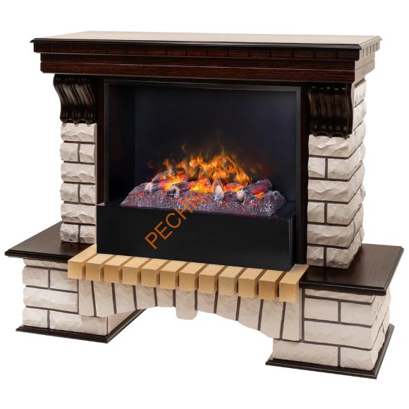 Электрокамин RealFlame Country 26 AO с Black вставкой + 3D Cassette 630