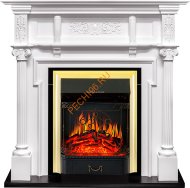 Электрокамин Royal Flame Oxford белый с очагом Majestic FX