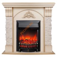 Электрокамин RealFlame Athena WT с очагом Fobos Lux BL