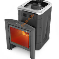 Печь банная ТМФ Гейзер Мини 2016 Inox Витра ЗК антрацит