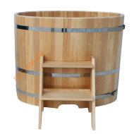 Купель для бани ExpertSaun овальная из кедра, h 1100мм