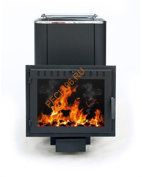 Печь банная чугунная Сибирь 18, Панорама, конвекционная Печь банная чугунная Сибирь 18, Панорама, конвекционная