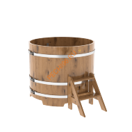 Купель для бани BentWood круглая из дуба Рустик, D1,17м