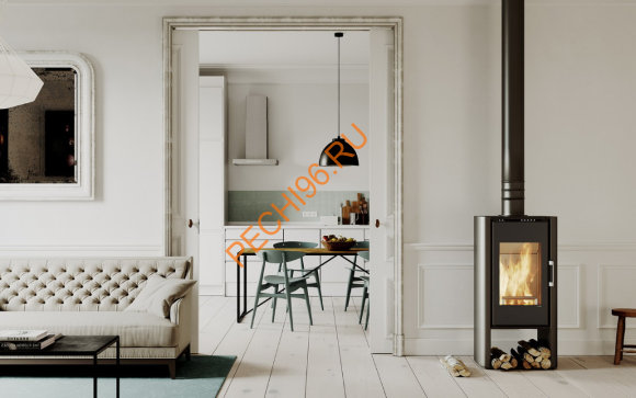 Печь-камин DEFRO HOME SOLUM LOG, 9кВт черная сталь Печь-камин DEFRO HOME SOLUM LOG, 9кВт черная сталь