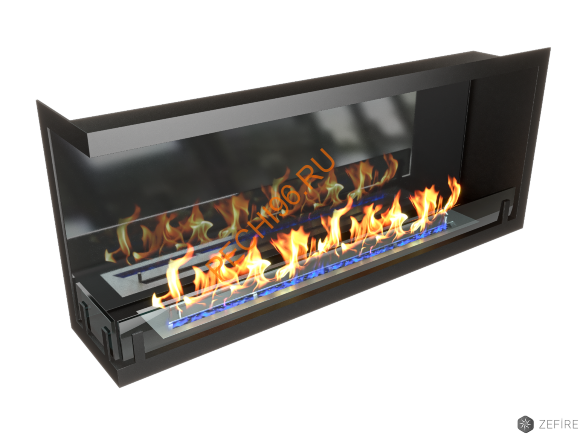 Биокамин ZeFire STANDART угловой 1300 со стемалитом