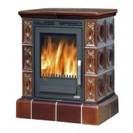 Печь-камин ABX Helvetia KP кафельный цоколь вставка Комбо