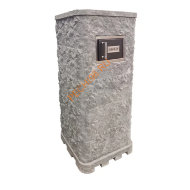 Печь банная газовая KLOVER RT-20RV 310S Талькомагнезит Скала с радиусными углами