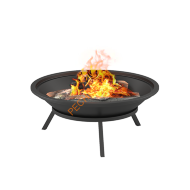 Чугунная Костровая чаша Везувий Fantastic D 700 на подставке (чаша + подставка)