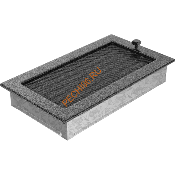 Вентиляционная решетка Kratki 30CSX 170х300 мм черная/серебро