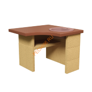 Стол мойка Барбекю центр Боярыня угловой песочный