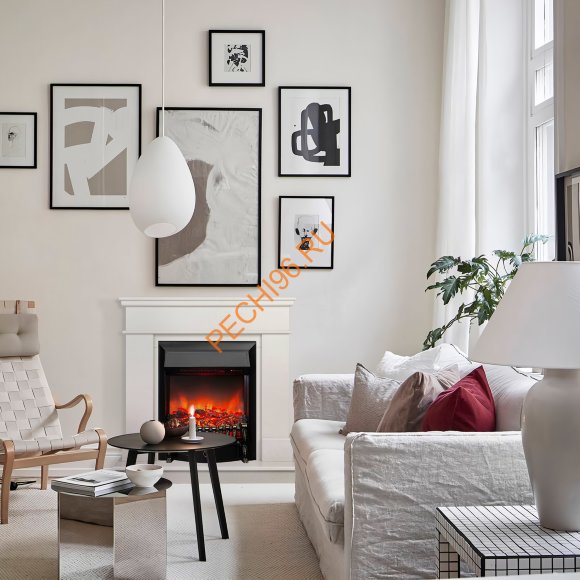 Электрокамин RealFlame Selena STD WT с очагом FOBOS Lux BL RC