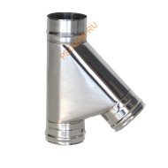 Тройник 45° ТиС Энерго, нержавейка AISI 310-0,8 мм, D150 мм