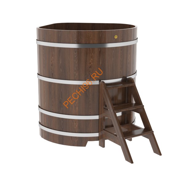 Купель для бани BentWood угловая из мореного дуба Премиум, 1,19х1,19 м