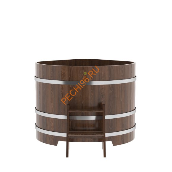 Купель для бани BentWood угловая из мореного дуба Премиум, 1,19х1,19 м