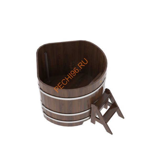 Купель для бани BentWood угловая из мореного дуба Премиум, 1,19х1,19 м