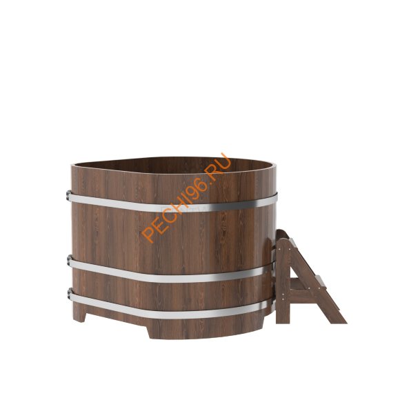 Купель для бани BentWood угловая из мореного дуба Премиум, 1,19х1,19 м