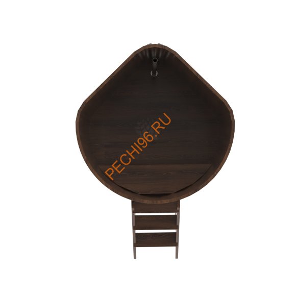 Купель для бани BentWood угловая из мореного дуба Премиум, 1,19х1,19 м