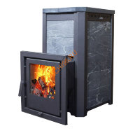 Печь банная Варвара Сказка, талькохлорит, сталь+нержавеющая сталь 6 мм