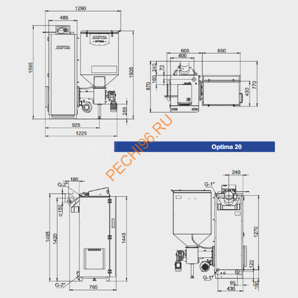 Котел угольный Zota Оптима 20 Котел угольный Zota Оптима 20