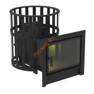 Печь банная Берёзка Воевода-Флагман 15, сетка