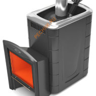 Печь для бани ТМФ Гейзер Супер Inox Витра ЗК антрацит