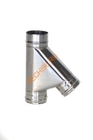 Тройник 45° ТиС Энерго, нержавейка AISI 310-0,8 мм, D200 мм