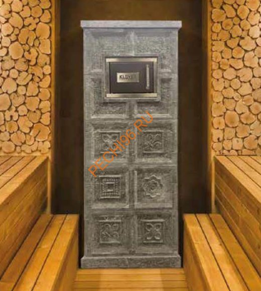 Печь банная газовая KLOVER RT-20RV 310S Талькомагнезит Изразцы с прямыми углами