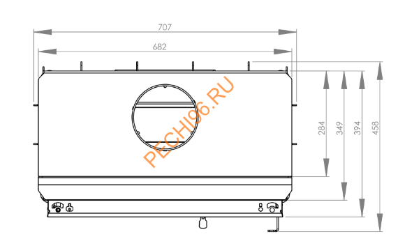 Каминная топка Hitze STMA59X43S