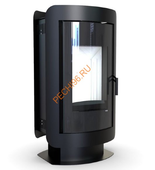 Печь-камин DEFRO HOME OVAL, 9кВт черная сталь