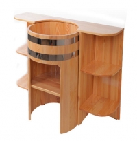 Деревянные ванны, душевые, умывальники